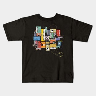 Electronic Musician Synthesizers and Drum Machine Dj Kids T-Shirt